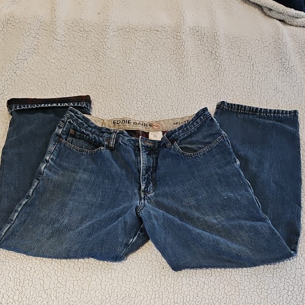 Eddie Bauer Relaxed Blue Denim Jeans